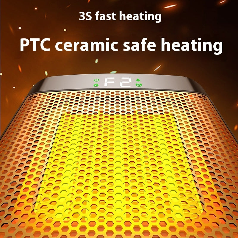 Fan Heater 3D Dynamic Flame Bathroom Home Heater 1500W Portable