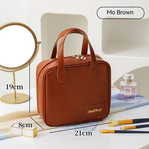 PU Large Capacity Travel Make Up Storage Organizer Makeup Pouch
