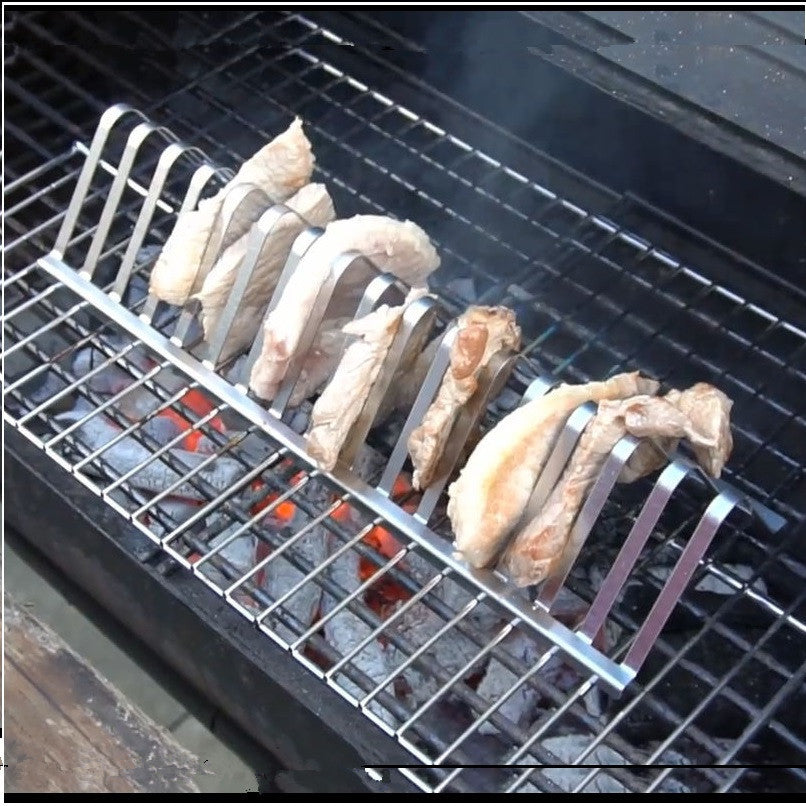 Stainless Steel Grill Holder racks grilling BBQ accessories
