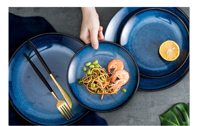 European-Style Ceramic Plate, Western Plate, Steak Plate, Disc Cake