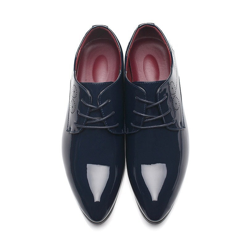 Men Leather Shoes Men Business Casual Dress Shoes Leather Shoes Slip-on