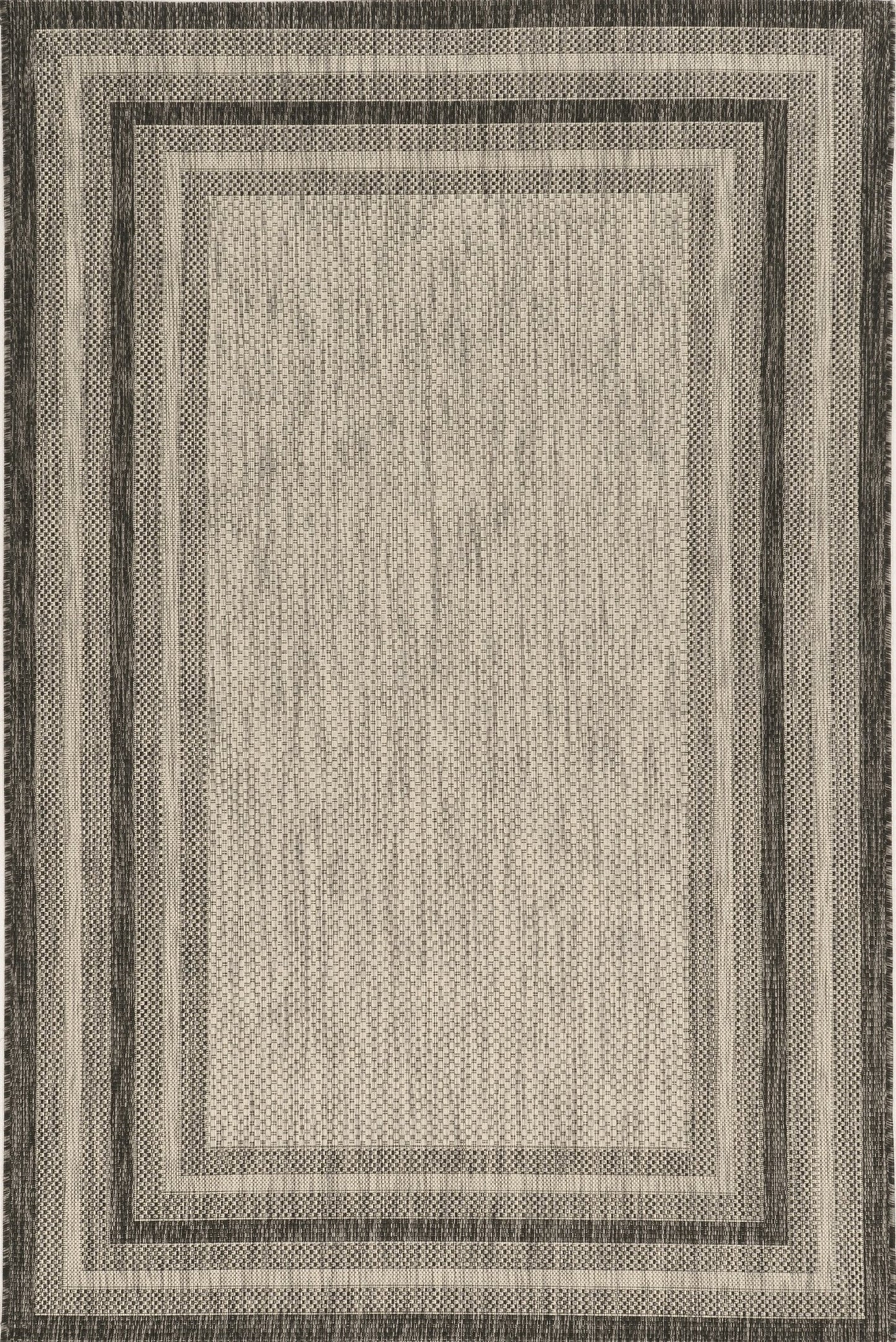 3inches x 5inches Grey Polypropylene Area Rug