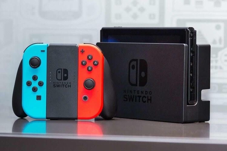 Nintendo Switch Nintendo with Neon Blue and Neon Red Joy-Con 32G 2022