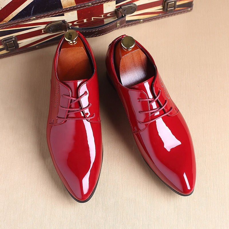 Men Leather Shoes Men Business Casual Dress Shoes Leather Shoes Slip-on