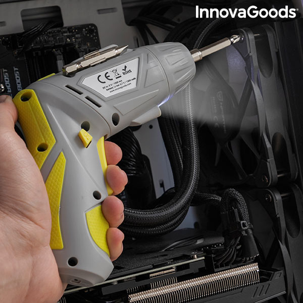Multi-position Wireless Electric Screwdriver with Accessories