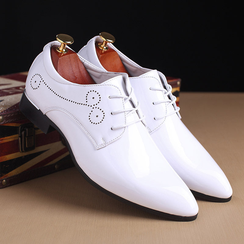 Men Leather Shoes Men Business Casual Dress Shoes Leather Shoes Slip-on