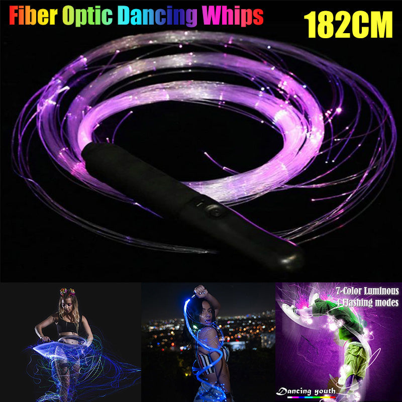 Glowing LED Whip Light Bar Fiber Optic Decoration