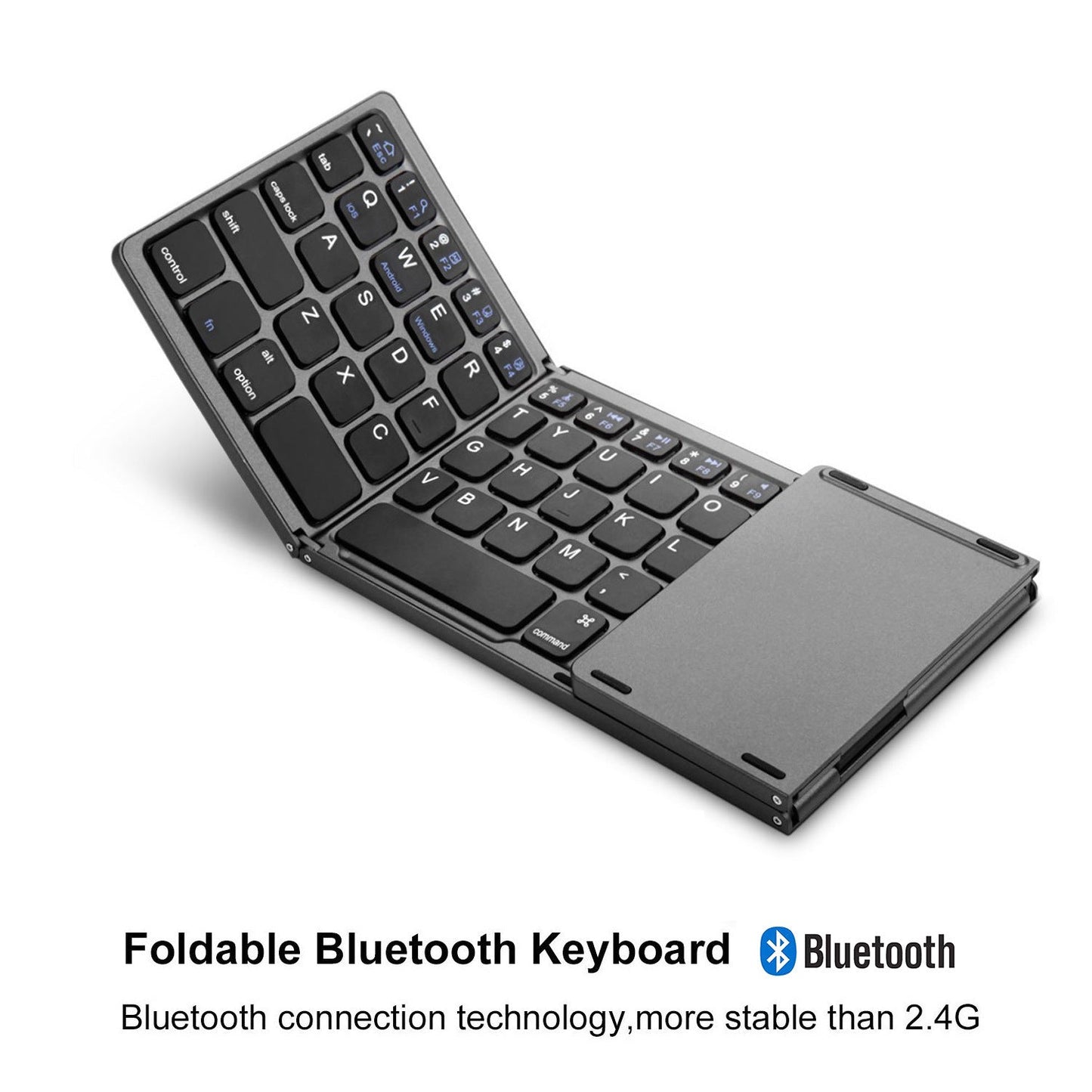 Compact Bluetooth Folding Keyboard For Smartphone Laptop Slim Wireless