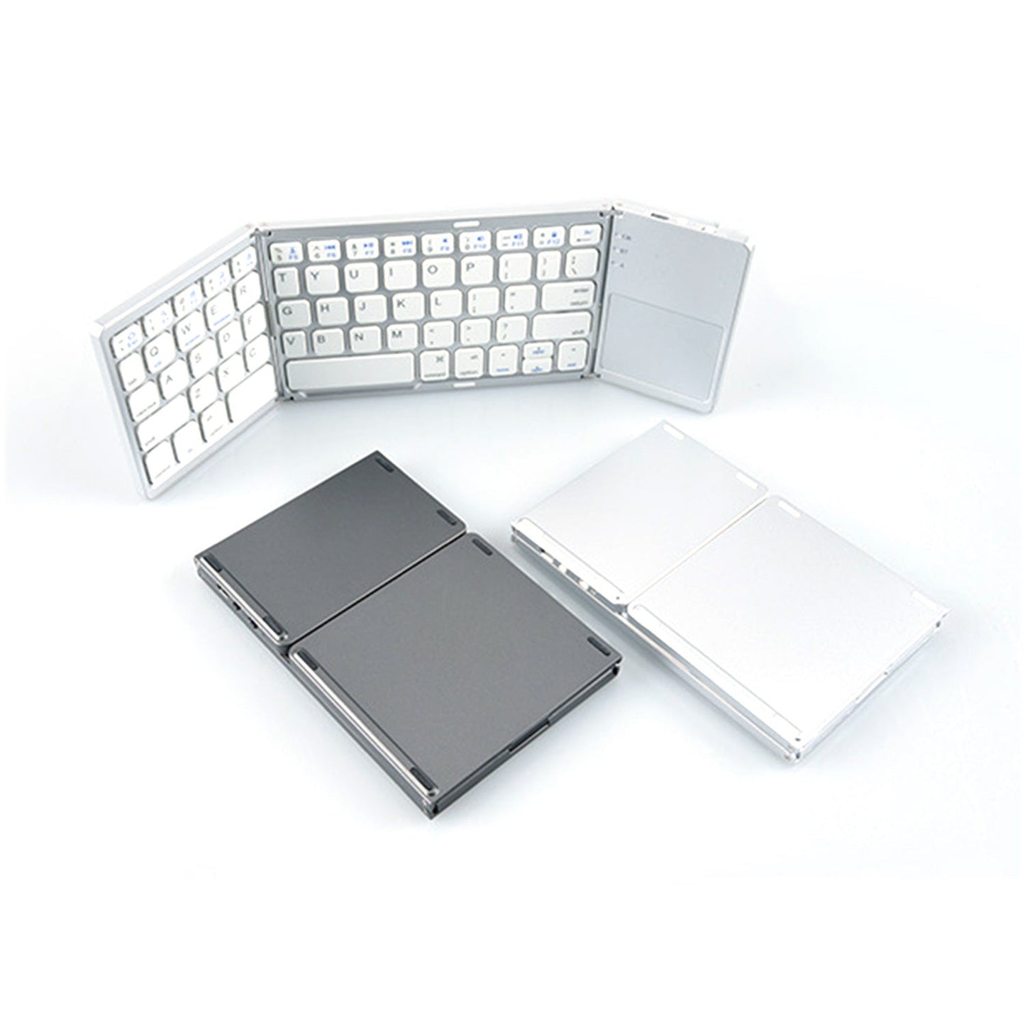 Compact Bluetooth Folding Keyboard For Smartphone Laptop Slim Wireless