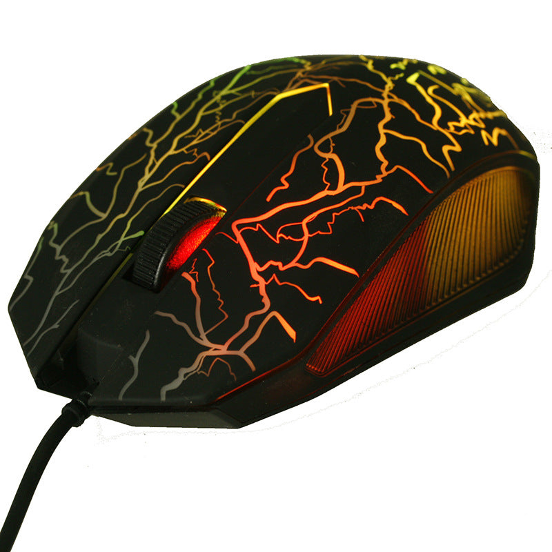 Glowing PC USB Optical Mouse for Work and Home