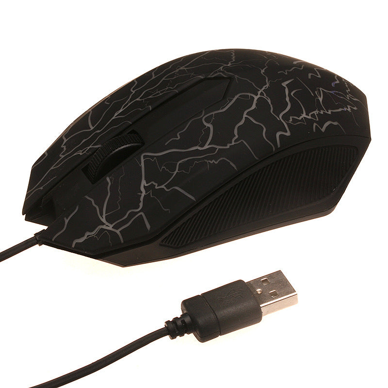 Glowing PC USB Optical Mouse for Work and Home