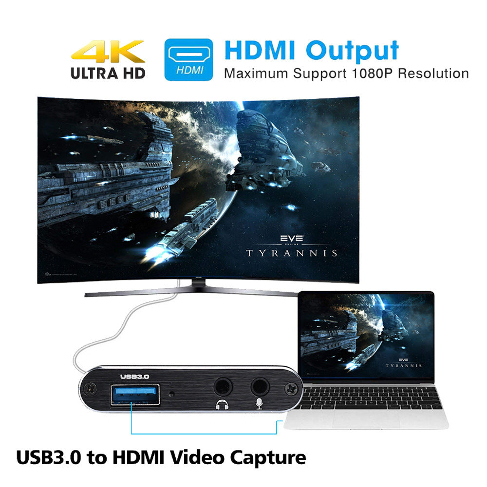 4K HDMI Video Grabber USB 3.0 1080P 60Fps Game Recorder