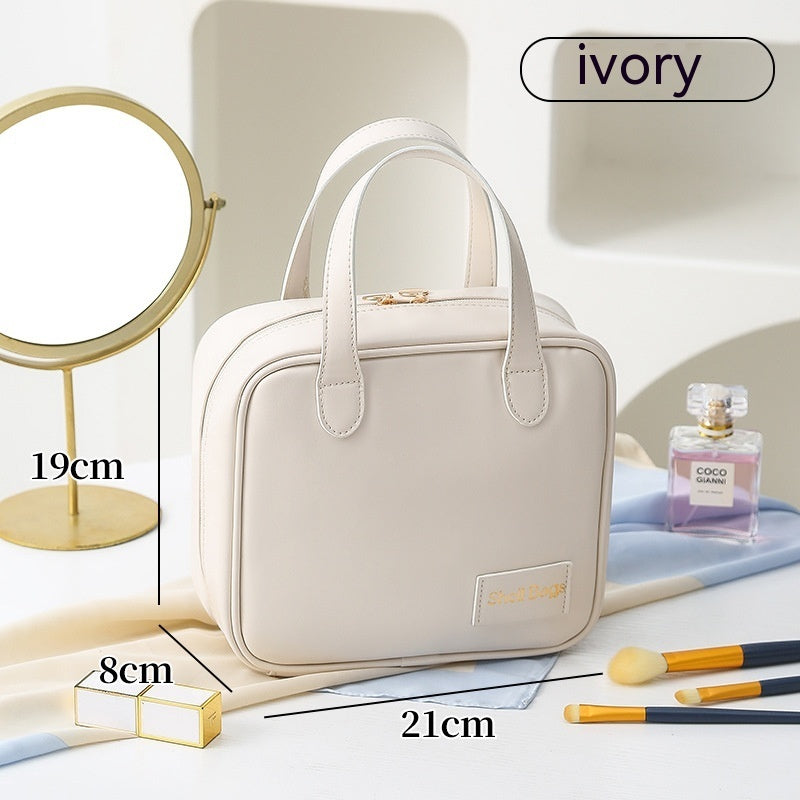 PU Large Capacity Travel Make Up Storage Organizer Makeup Pouch