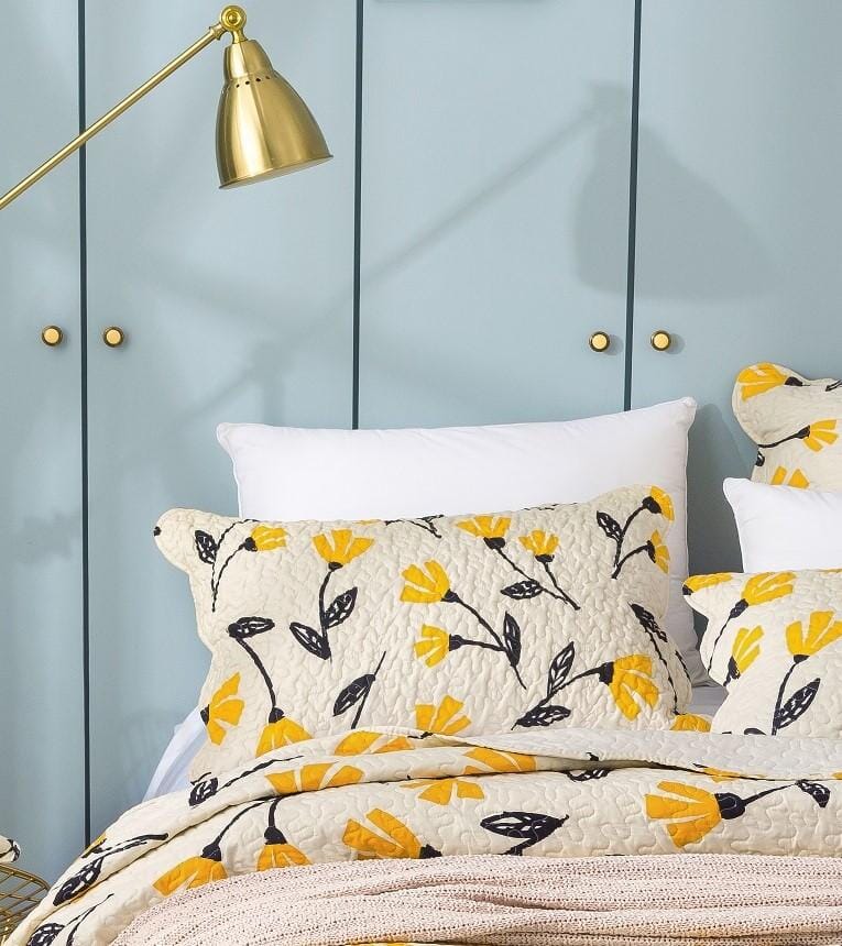 DaDalogy Bedding Yellow Fleur Floral Golden Orange Ivory Botanical