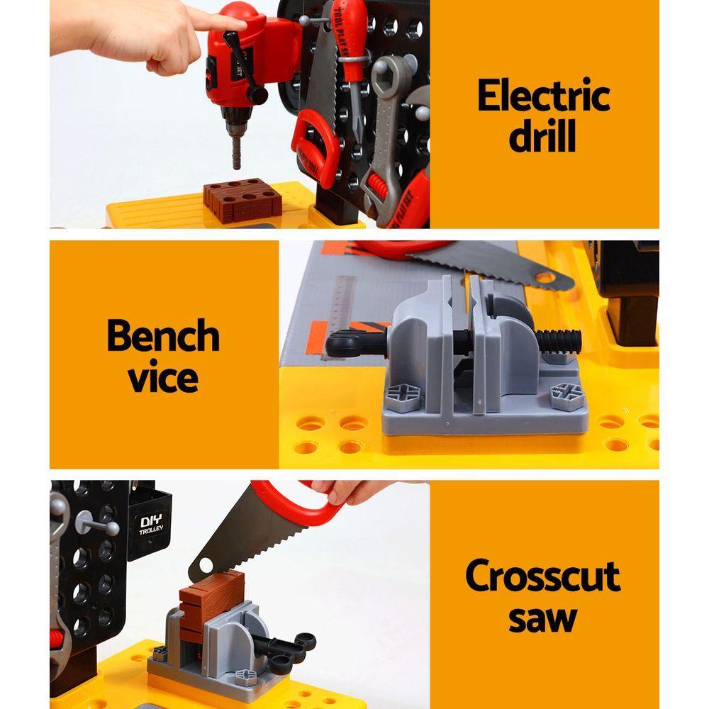 Kids Pretend Workbench DIY Tools 54 Piece