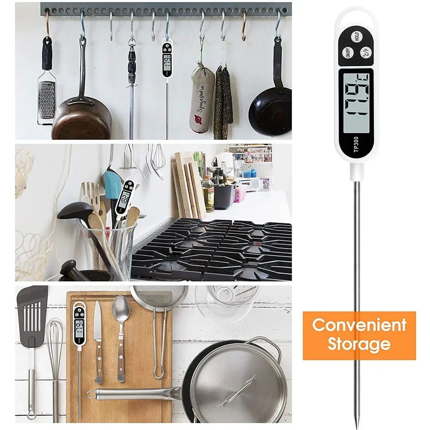 Digital Kitchen Thermometer Digital Temperature MeasuringTool for Meat
