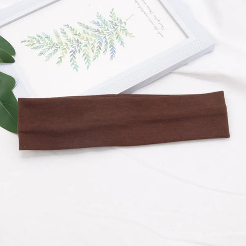 Elastic Cotton HairBand Fashion Headbands for Women Men Solid Running