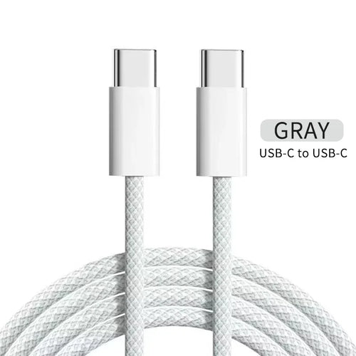 PD 60W USB-C To Type C Cable for IPhone 15 16 Pro Fast Charging Wire