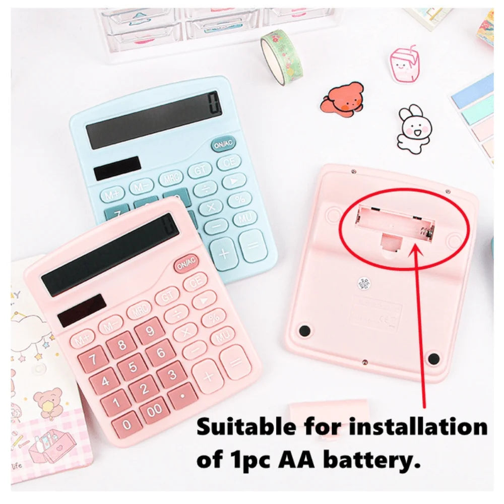 1Pcs Solar Scientific Calculator Desktop Financial Office Computer