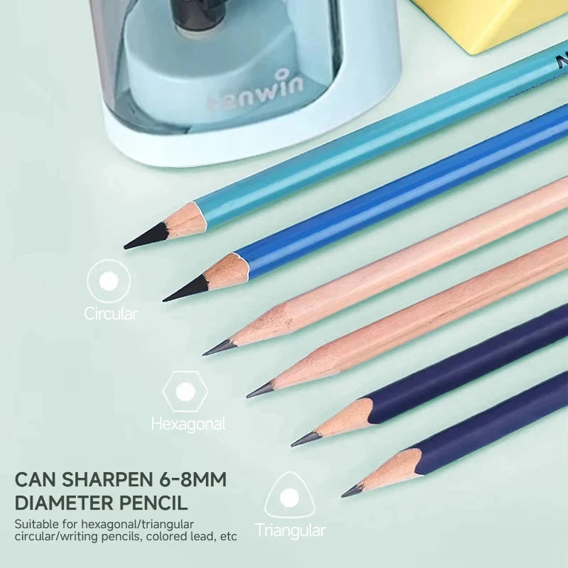 Tenwin Electric/Manual 2 in 1 Pencil Portable Sharpener Safe Student