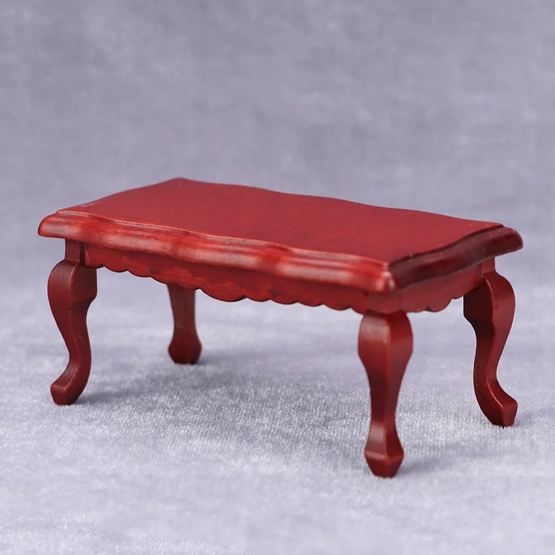 Mini Miniature Furniture Teatable Coffee Table Doll House Decor Dolls