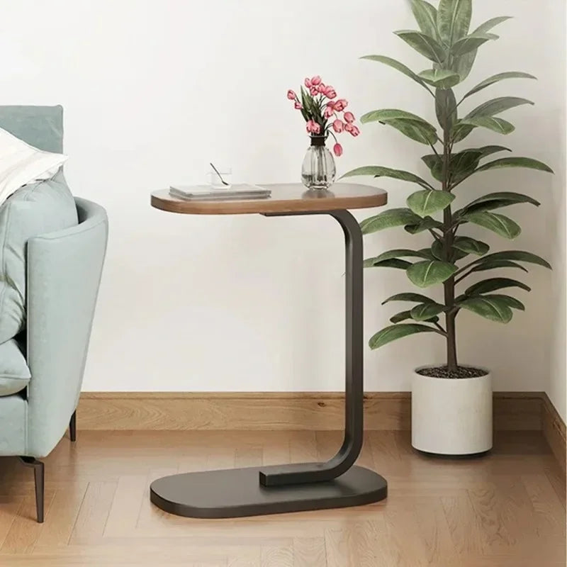 C-shaped Side Table Small Coffee Table Living Room Sofa Table Home