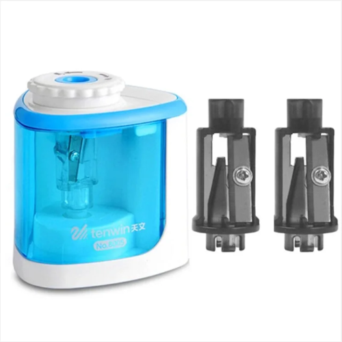 Tenwin Electric/Manual 2 in 1 Pencil Portable Sharpener Safe Student