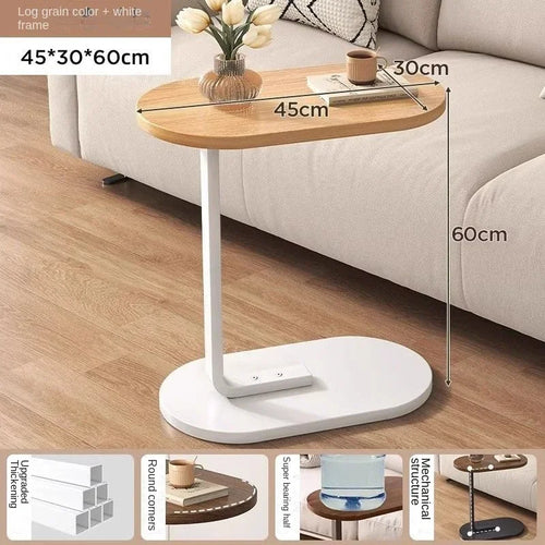 C-shaped Side Table Small Coffee Table Living Room Sofa Table Home