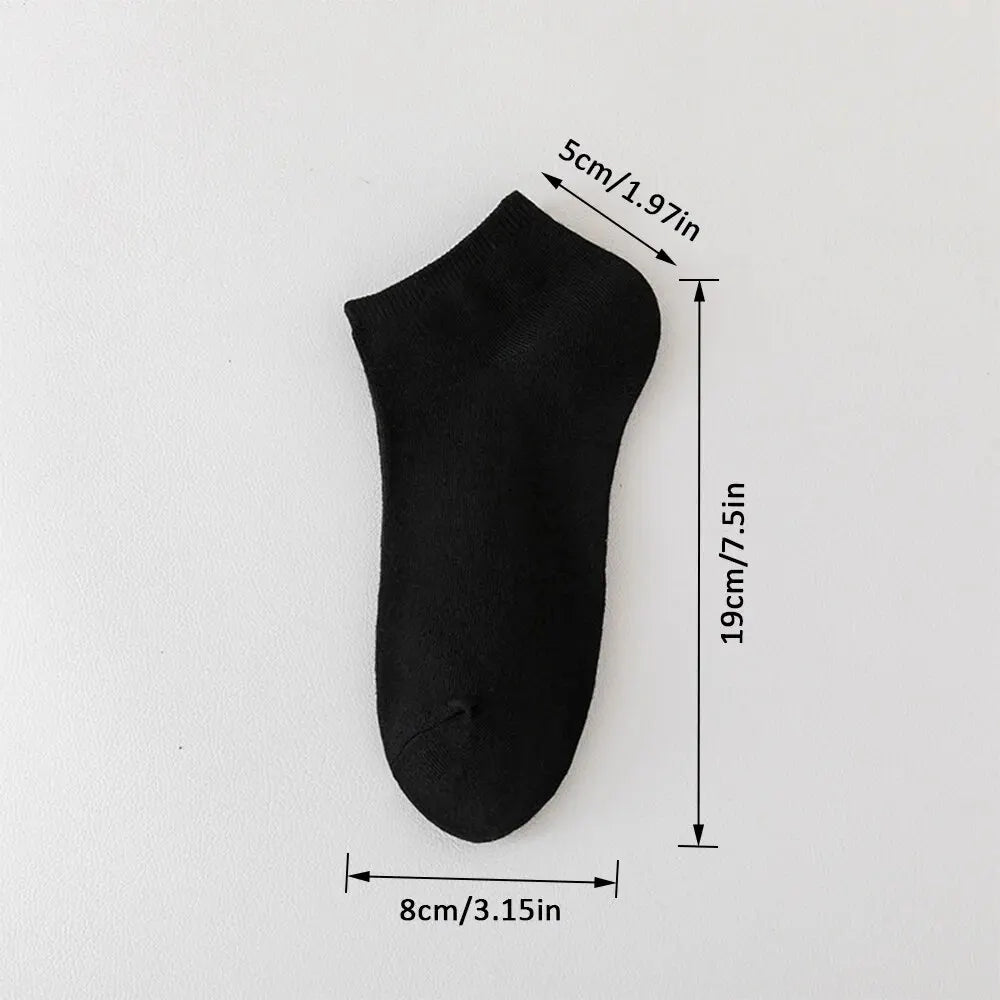 4/5/10/20/40 Pairs of Solid Color Socks, Soft and Lightweight Ankle