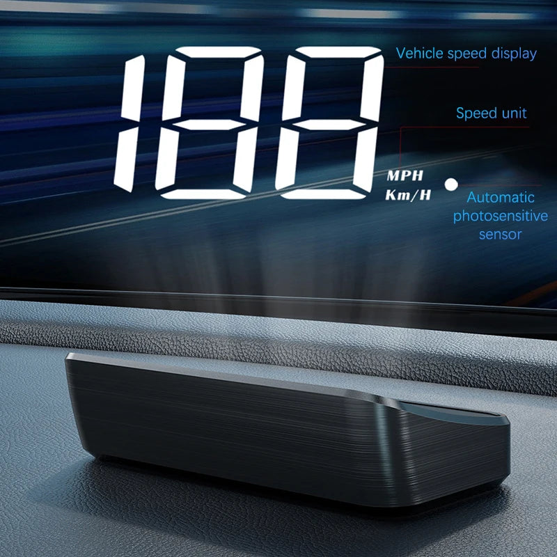Car Speedometer HUD GPS Head Up Display Digital Speed Meter Windshield