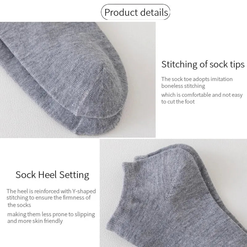 4/5/10/20/40 Pairs of Solid Color Socks, Soft and Lightweight Ankle