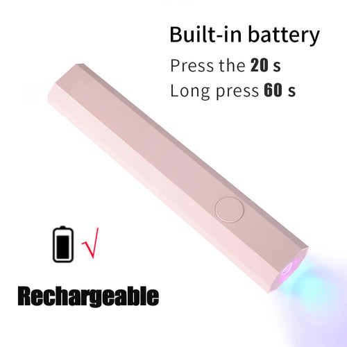 YIKOOLIN Mini 3W UV/LED Light for Nails With LED Display Small