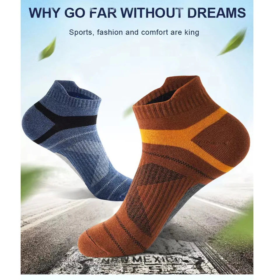 3/5Pairs High Quality Socks Men Outdoor Casual Athletic Socks Short