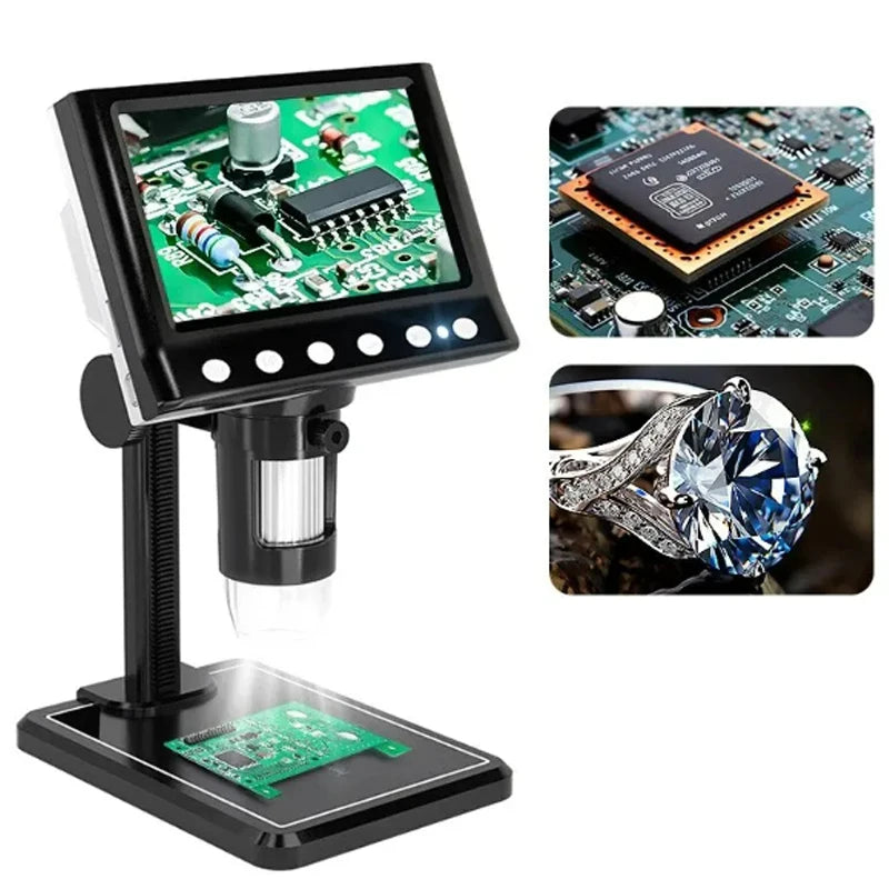 4.3 In LCD Digital Microscope 40-1000X Soldering Microscope for Error