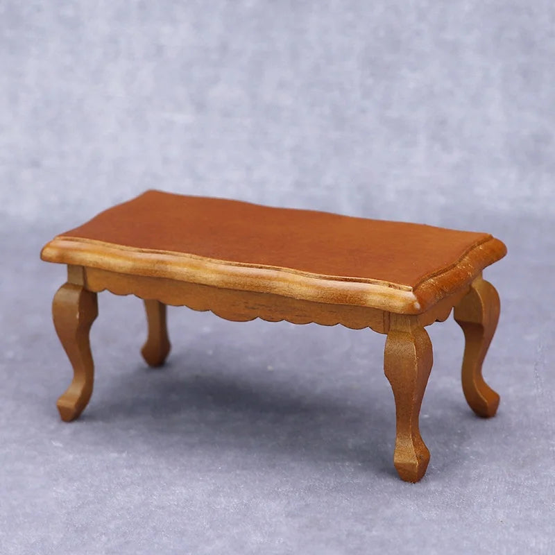 Mini Miniature Furniture Teatable Coffee Table Doll House Decor Dolls