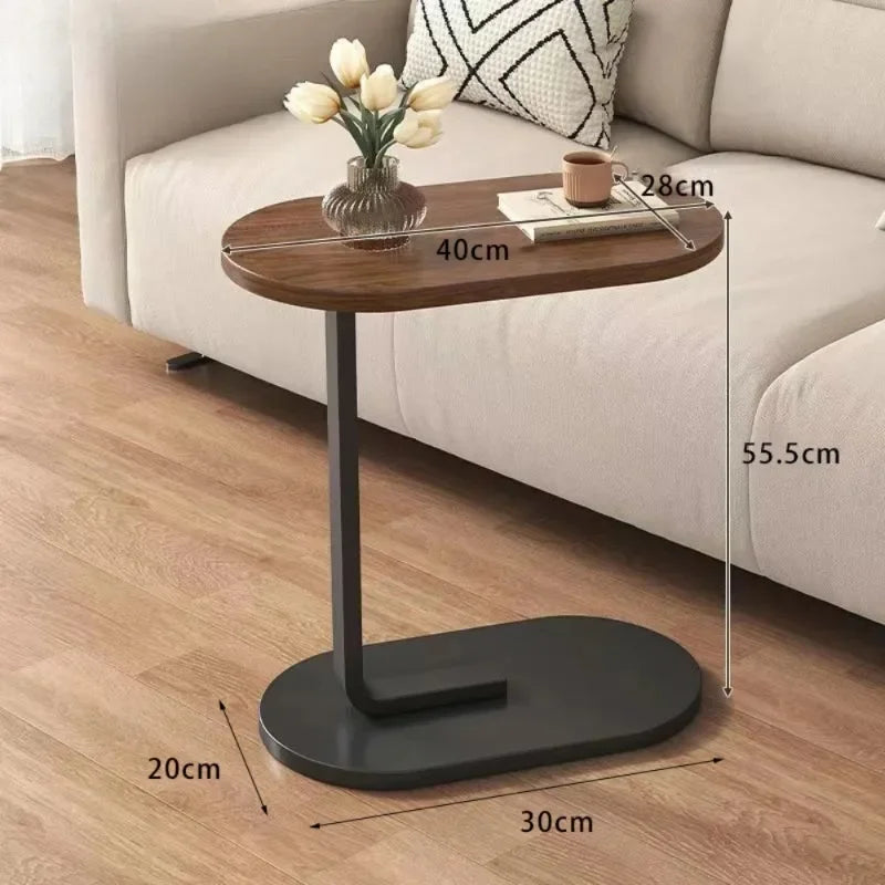 C-shaped Side Table Small Coffee Table Living Room Sofa Table Home