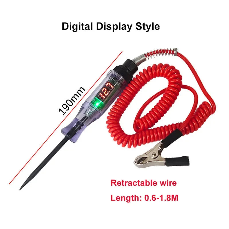 Car Truck Voltage Circuit Tester 6V 12V 24V Auto Car Diagnostic Probe