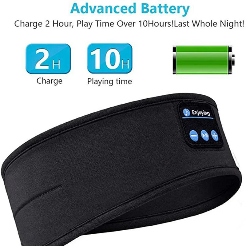 Wireless Bluetooth Music Eye Mask Sports Headband Anti-noise