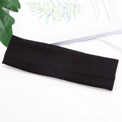 Elastic Cotton HairBand Fashion Headbands for Women Men Solid Running