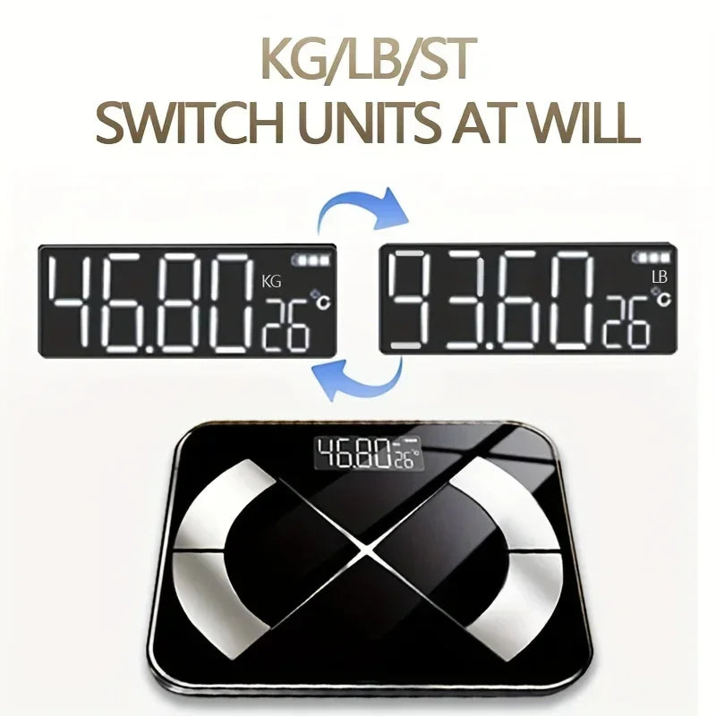 1pc intelligent body fat scale, high-precision wireless electronic