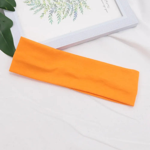 Elastic Cotton HairBand Fashion Headbands for Women Men Solid Running