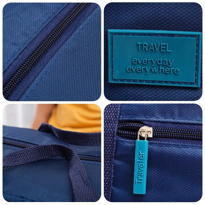 Lightweight Foldable Travel Duffel Bag: Unisex Tote Carry-On Luggage