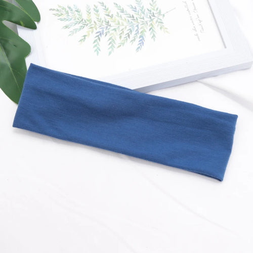 Elastic Cotton HairBand Fashion Headbands for Women Men Solid Running