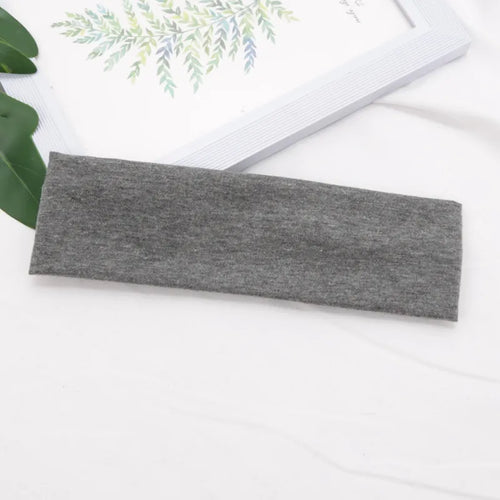 Elastic Cotton HairBand Fashion Headbands for Women Men Solid Running