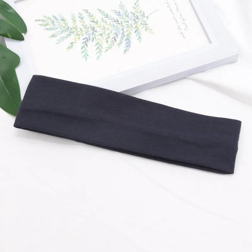 Elastic Cotton HairBand Fashion Headbands for Women Men Solid Running