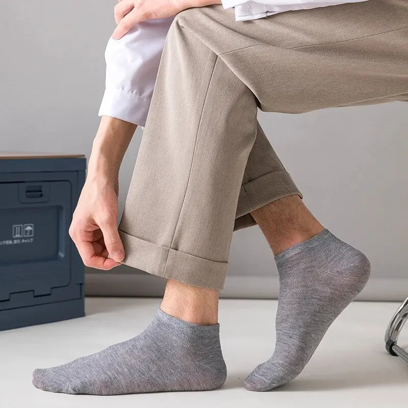 4/5/10/20/40 Pairs of Solid Color Socks, Soft and Lightweight Ankle