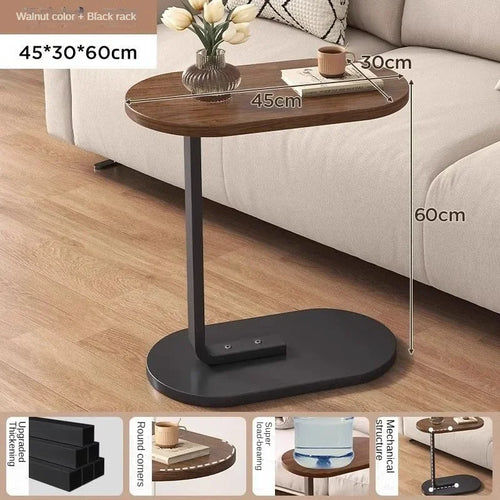 C-shaped Side Table Small Coffee Table Living Room Sofa Table Home