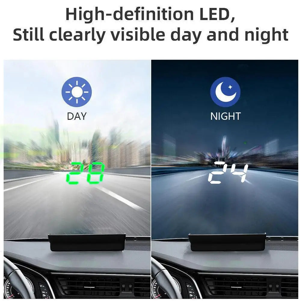 Car Head Up HD Display GPS Speedometer Speed KMH Digital HUD