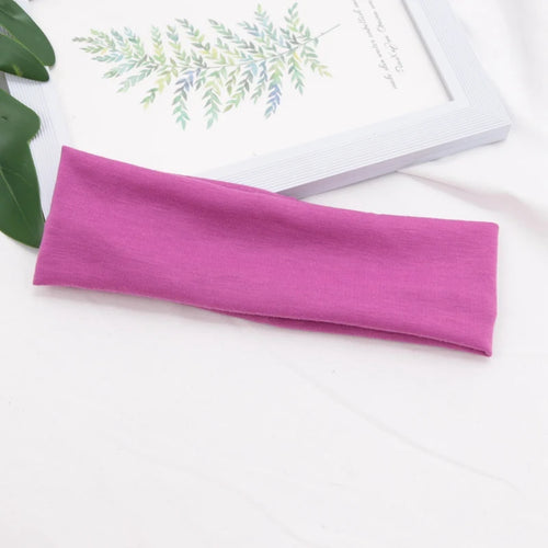 Elastic Cotton HairBand Fashion Headbands for Women Men Solid Running