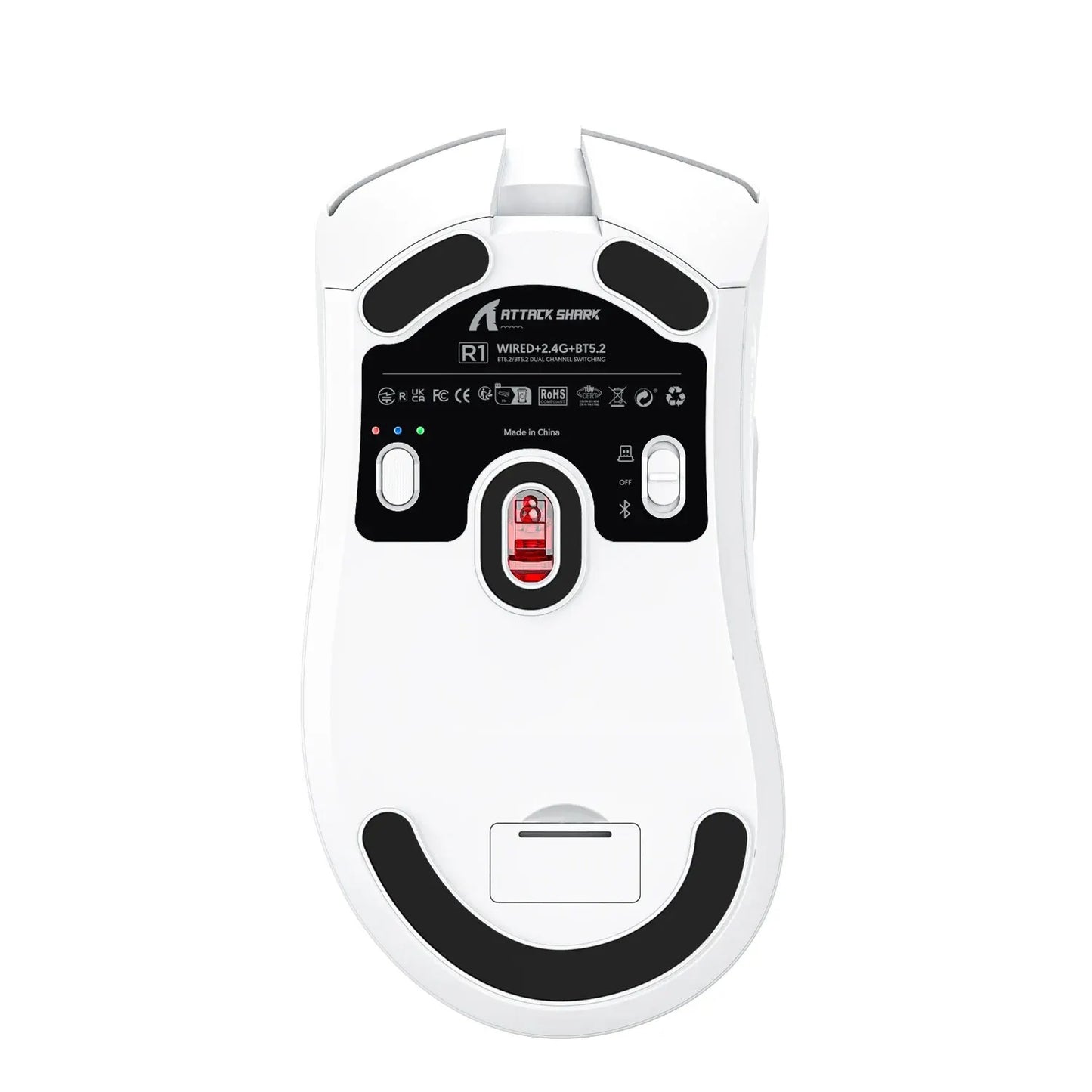 R1 Superlight Mouse Bluetooth 2.4G Wireless Gaming Mouse PixArt